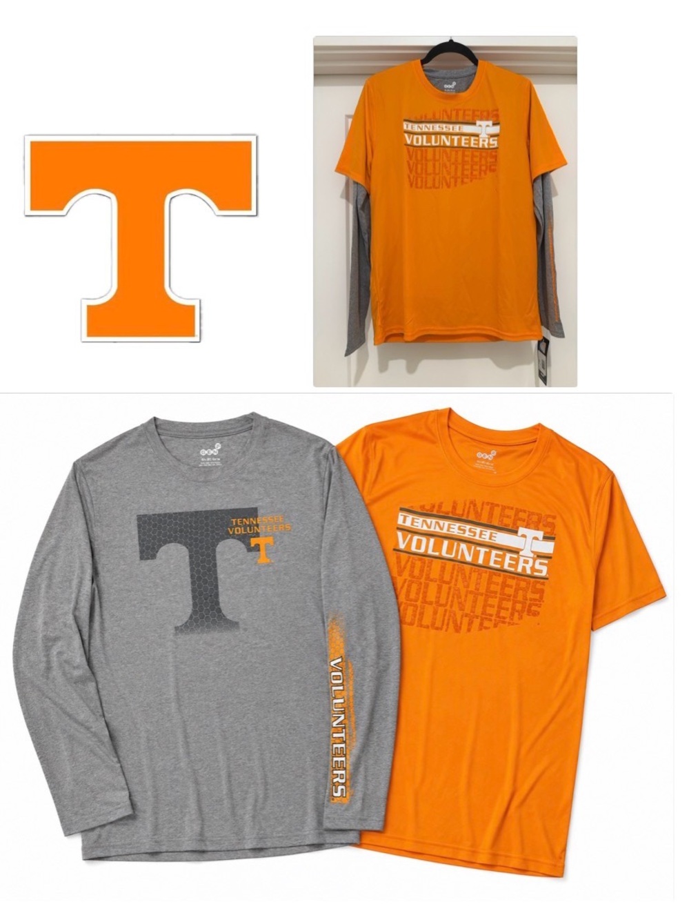 NWT Lot of 2x [Gen2] Tennessee Volunteers NCAA Performance Shirts Youth XL (18)
